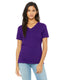 Bella + Canvas 6405 - Women's Relaxed Jersey V-Neck T-Shirt - Team Purple