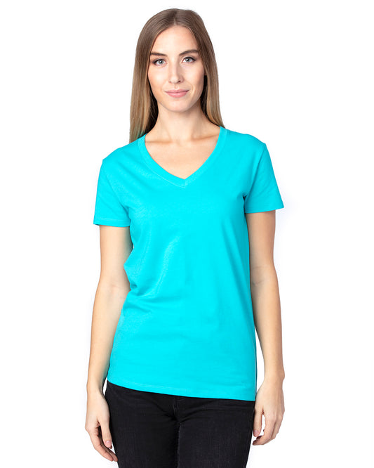 Women's Ultimate V-Neck T-Shirt - Pacific Blue