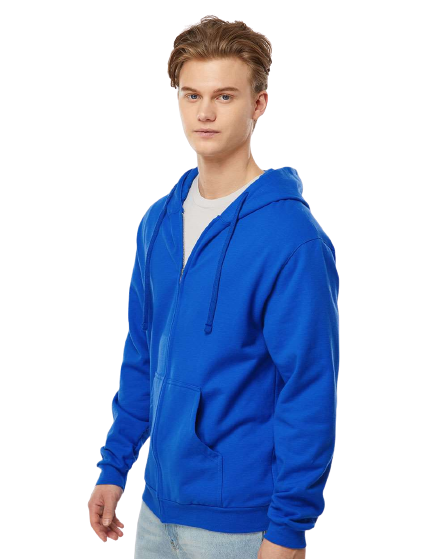 Unisex Fleece Zip Hoodie - Royal