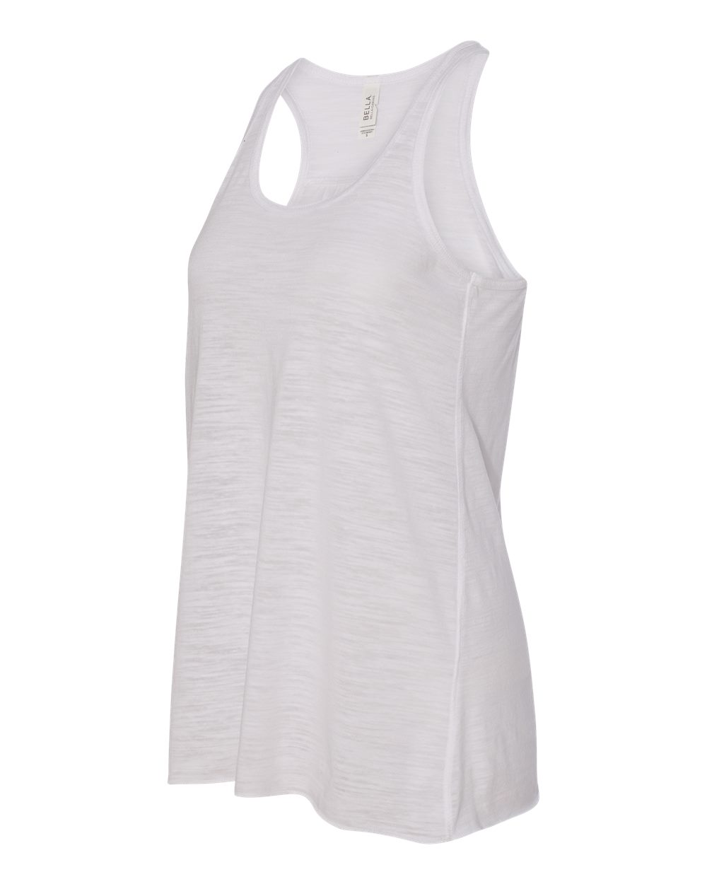 Women's Flowy Racerback Tank - White Slub