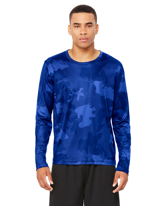 Unisex Performance Long-Sleeve T-Shirt - Sport Royal Laser Camo