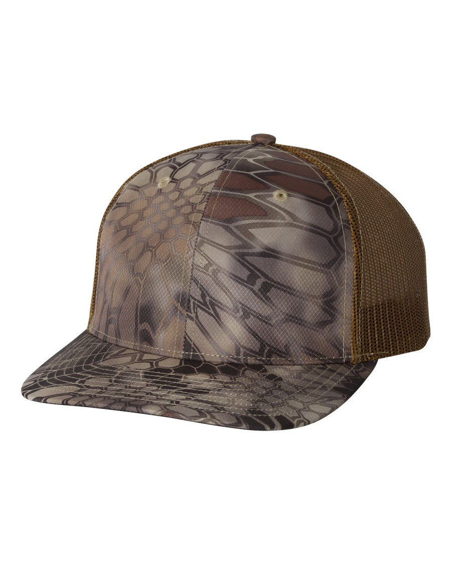 Patterned Snapback Trucker Cap - Kryptek Highlander - Buck