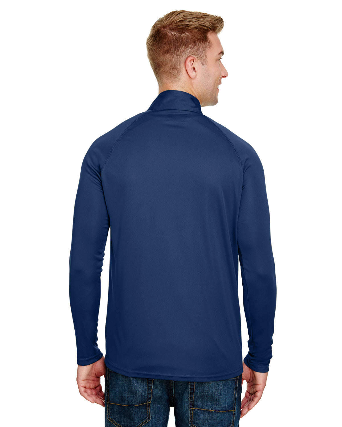 Unisex Daily Polyester 1/4 Zip - Navy
