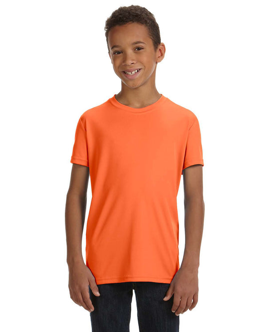 Youth Performance Short-Sleeve T-Shirt - Sport High Viz Safety Orange