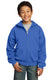 Port & Company PC90YZH - Youth Core Fleece Full-Zip Hoodie - Royal