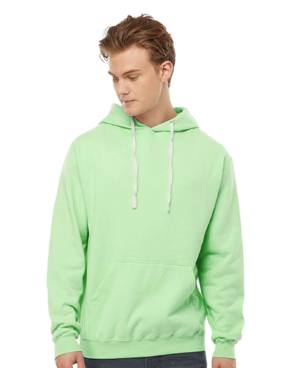 Unisex Fleece Pullover Hoodie - Neo Mint