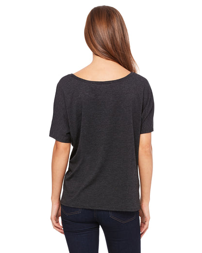 Women's Slouchy T-Shirt - Charcoal Black Triblend