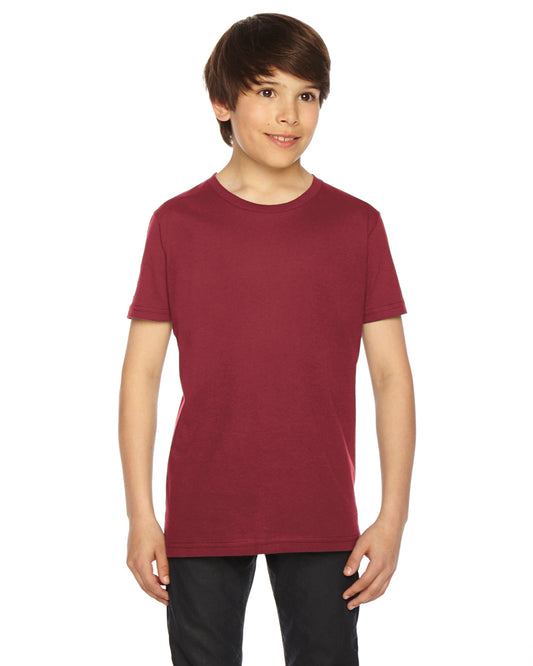 Youth Fine Jersey Short-Sleeve T-Shirt - Cranberry