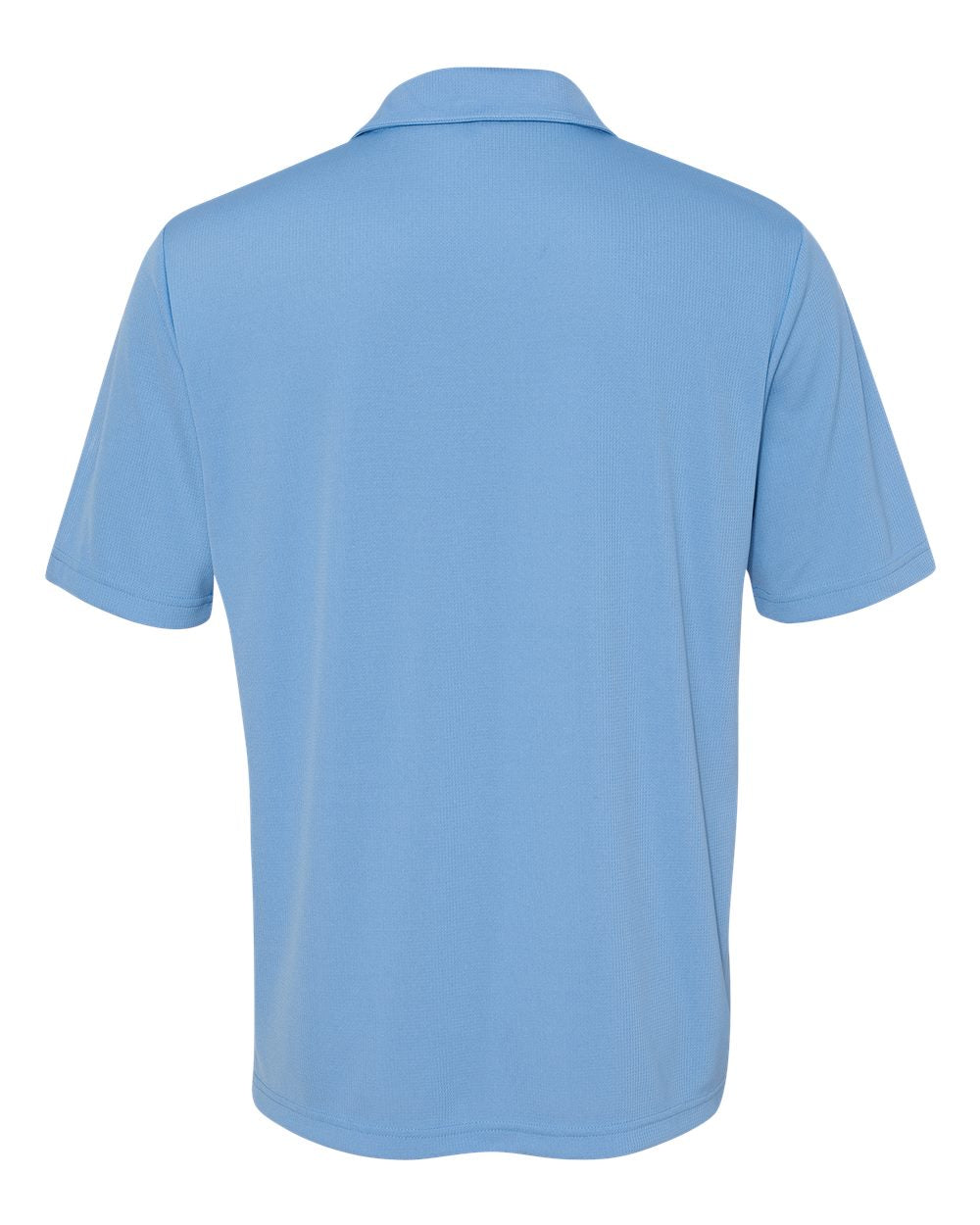 Unisex Performance Three-Button Mesh Polo - Sport Light Blue