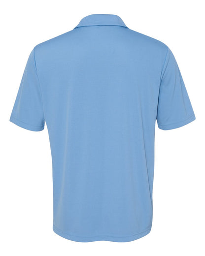 Unisex Performance Three-Button Mesh Polo - Sport Light Blue