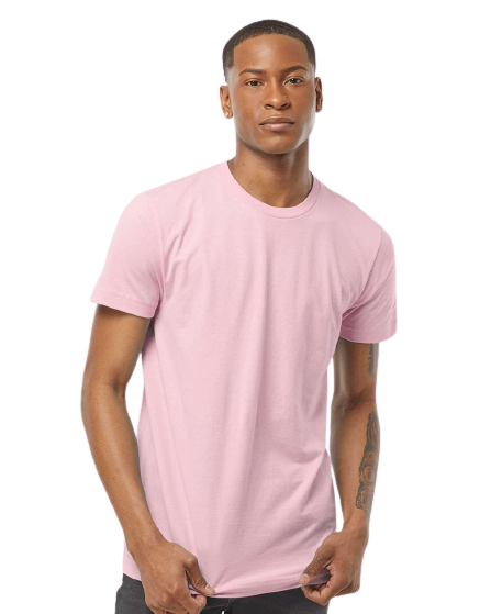 Unisex Fine Jersey Tee - Pink