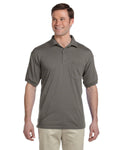 Unisex 50/50 Jersey Polo with Pocket - Graphite Heather