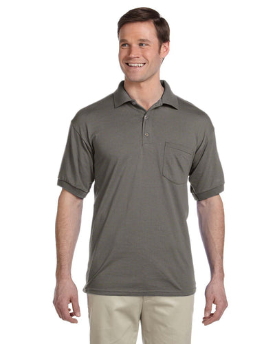 Unisex 50/50 Jersey Polo with Pocket - Graphite Heather