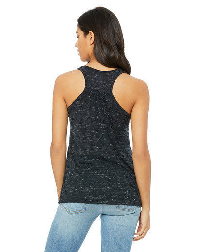 Women's Flowy Racerback Tank - Black Marble