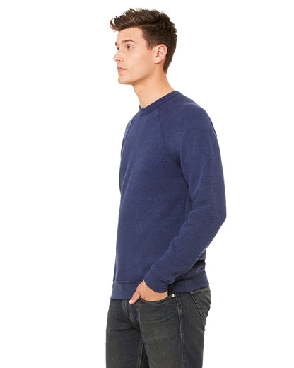Unisex Sponge Fleece Raglan Sweatshirt - Navy Triblend