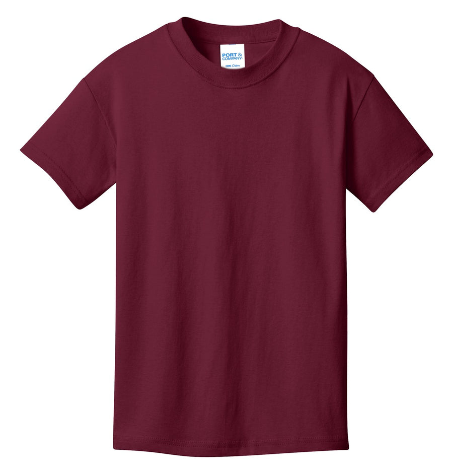 Youth Core Cotton Tee - Cardinal
