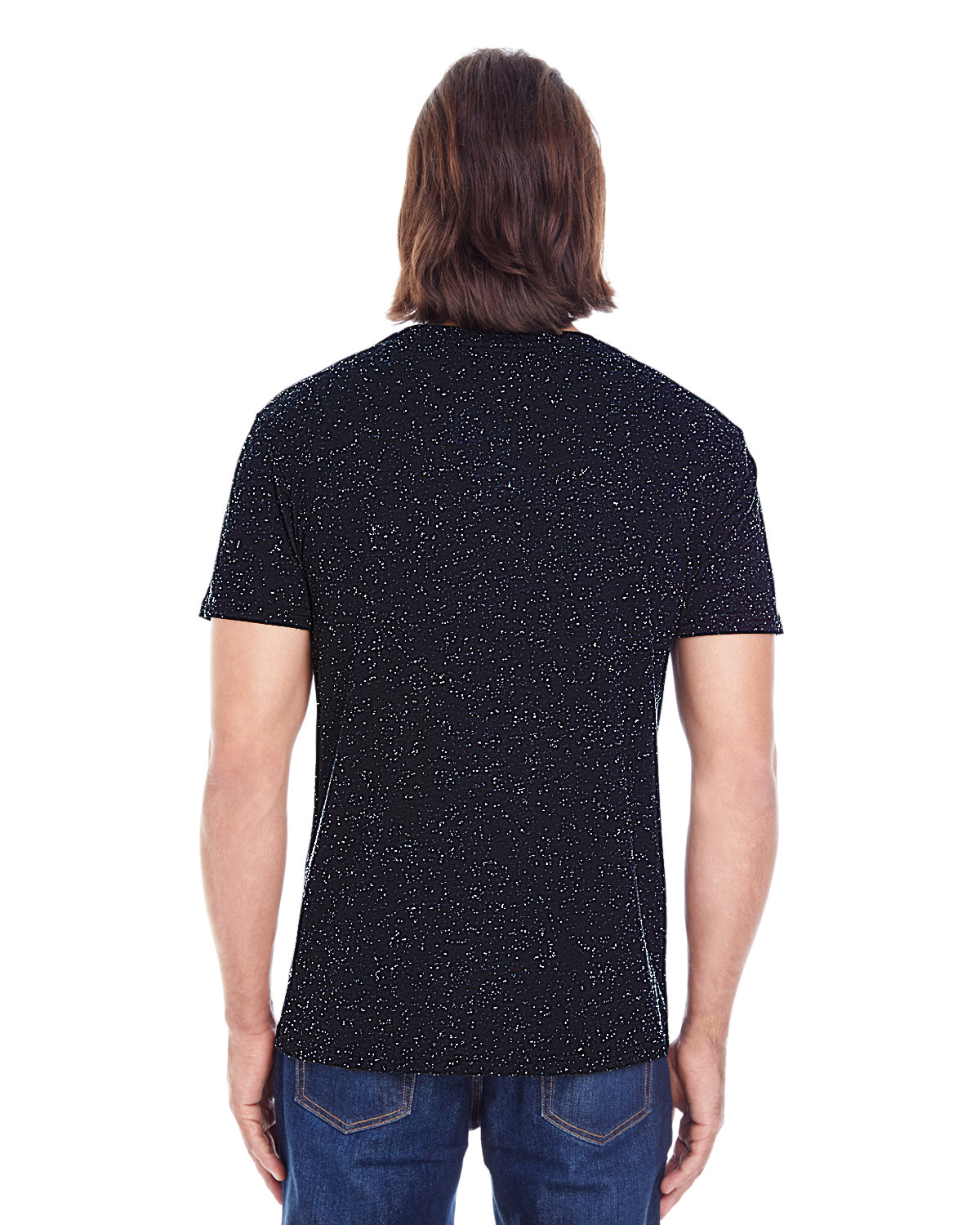 Men's Triblend Fleck Short-Sleeve T-Shirt - Black Fleck