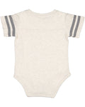 Infant Football Bodysuit - Natural Heather / Granite Heather
