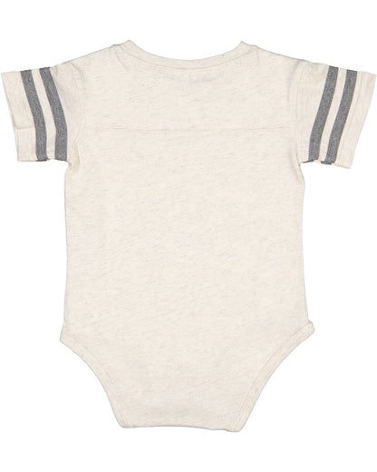Infant Football Bodysuit - Natural Heather / Granite Heather