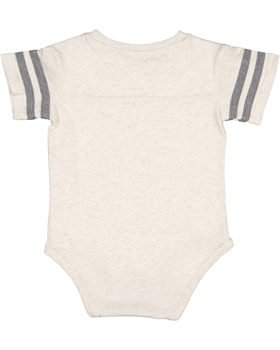 Infant Football Bodysuit - Natural Heather / Granite Heather