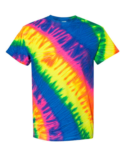 Unisex Tilt Tie Dye T-Shirt - Flo Rainbow
