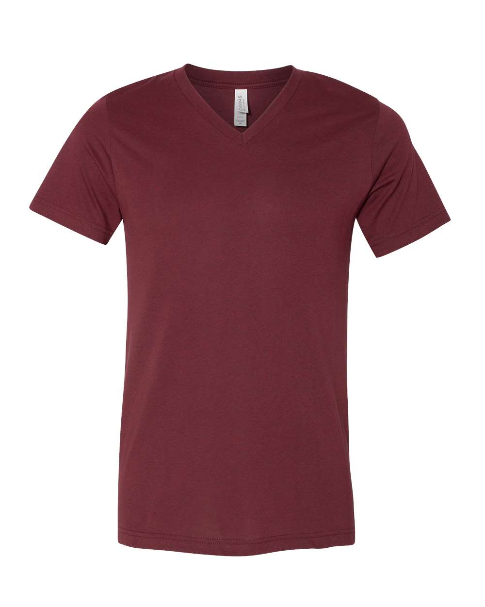 Unisex Jersey Short-Sleeve V-Neck T-Shirt - Heather Cardinal
