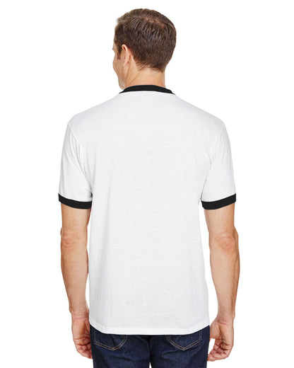 50/50 Ringer T-Shirt - White / Black
