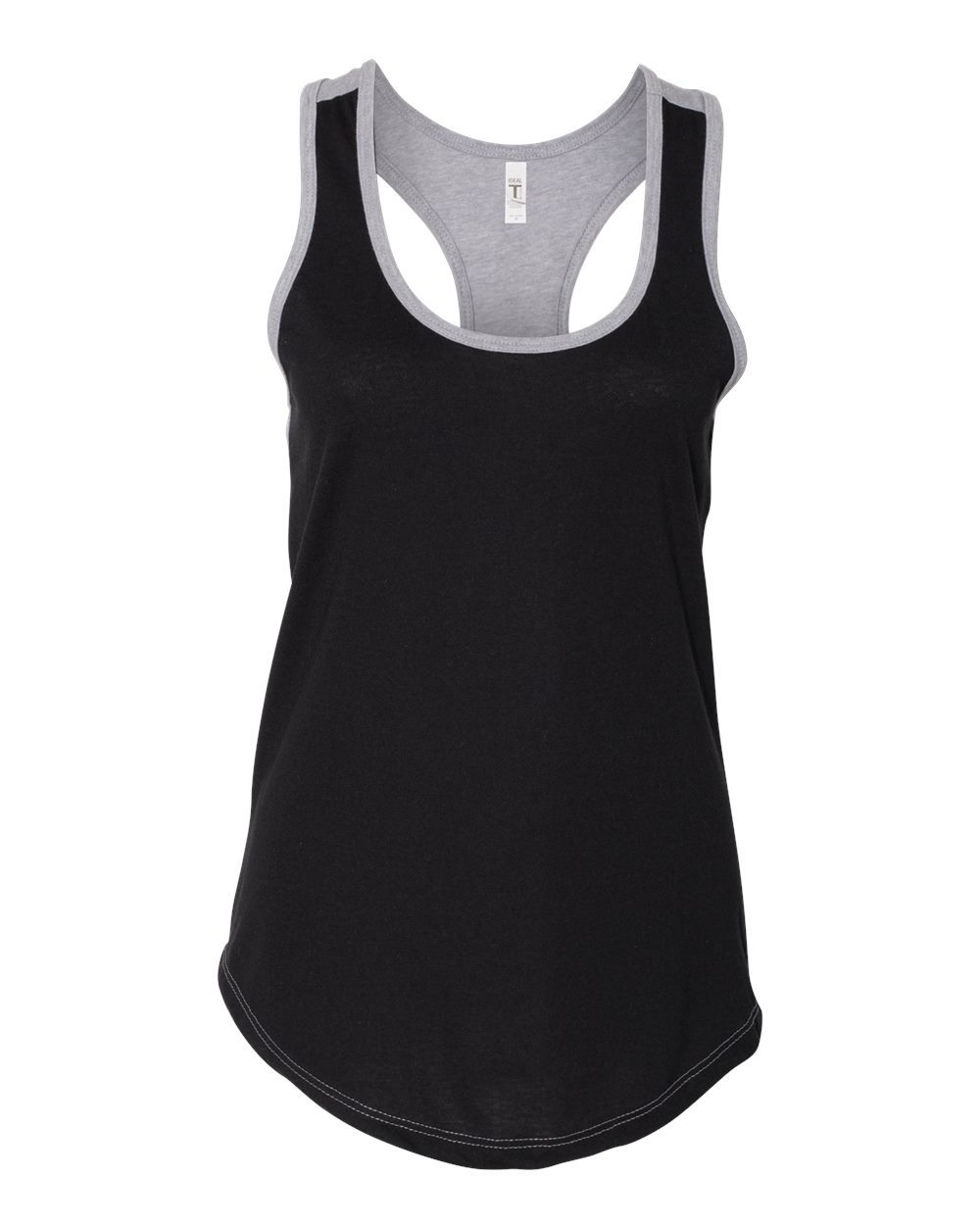 Women's Ideal Colorblock Racerback Tank - Black / Heather Gray