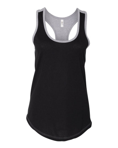 Women's Ideal Colorblock Racerback Tank - Black / Heather Gray