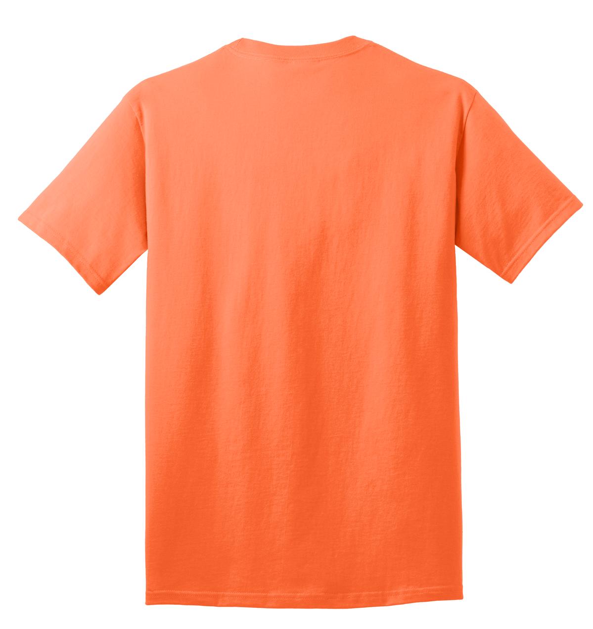 Unisex Core Cotton Tee - Neon Orange
