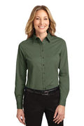 Women's Long Sleeve Easy Care Shirt - Clover Green