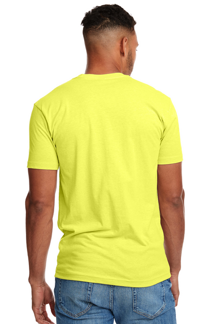 Unisex CVC Crewneck T-Shirt - Neon Yellow
