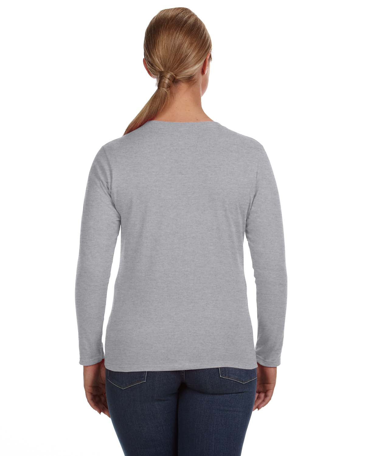 Women's Lightweight Long-Sleeve T-Shirt - Heather Gray