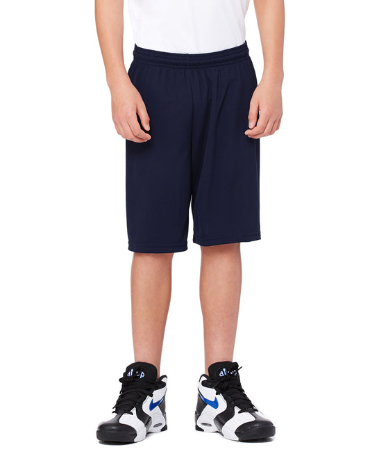for Team 365 Youth Mesh 9" Short - Sport Dark Navy