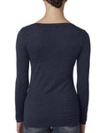 Women's Triblend Long-Sleeve Scoop - Vintage Navy