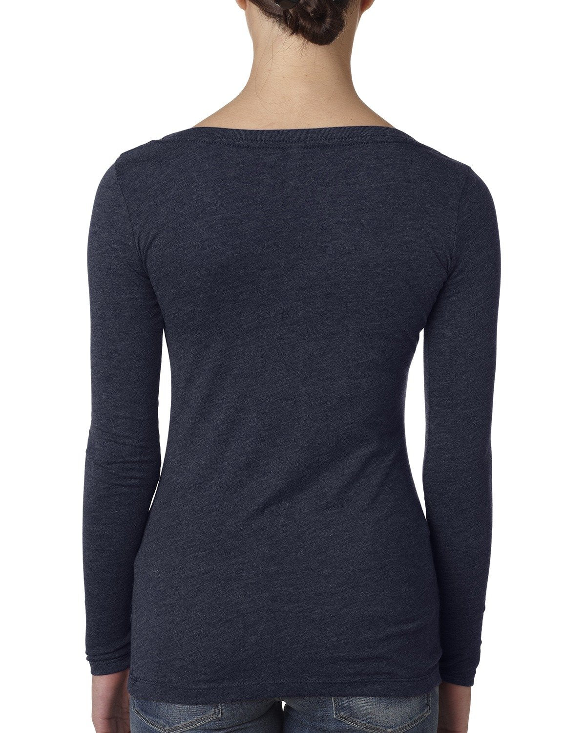 Women's Triblend Long-Sleeve Scoop - Vintage Navy