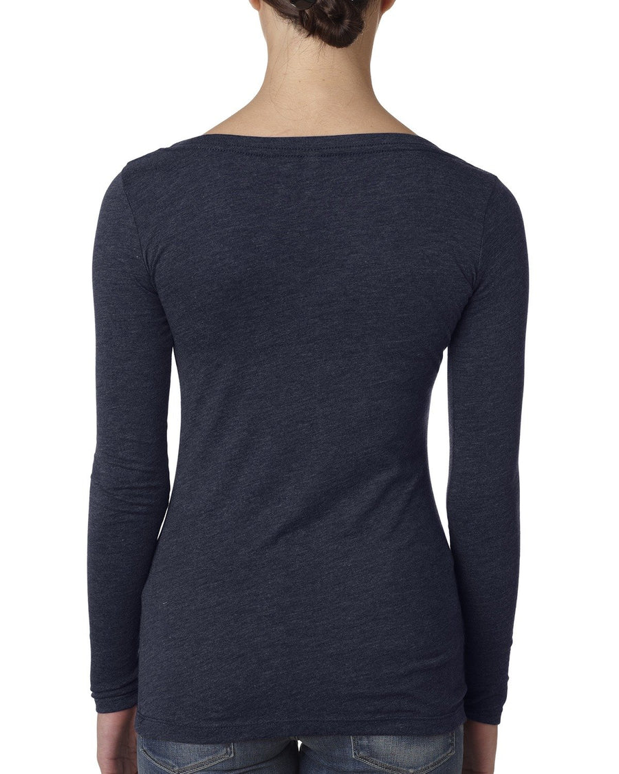 Women's Triblend Long-Sleeve Scoop - Vintage Navy