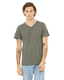 Bella + Canvas 3655C - Unisex Jersey Short-Sleeve V-Neck T-Shirt - Olive Slub