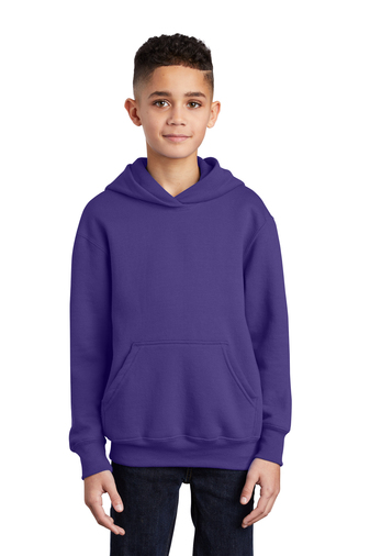 Youth Core Fleece Pullover Hoodie - Purple