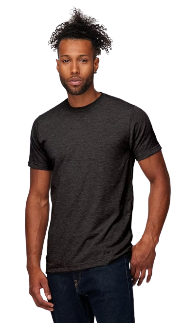 Unisex Poly-Rich Tee - Heather Graphite