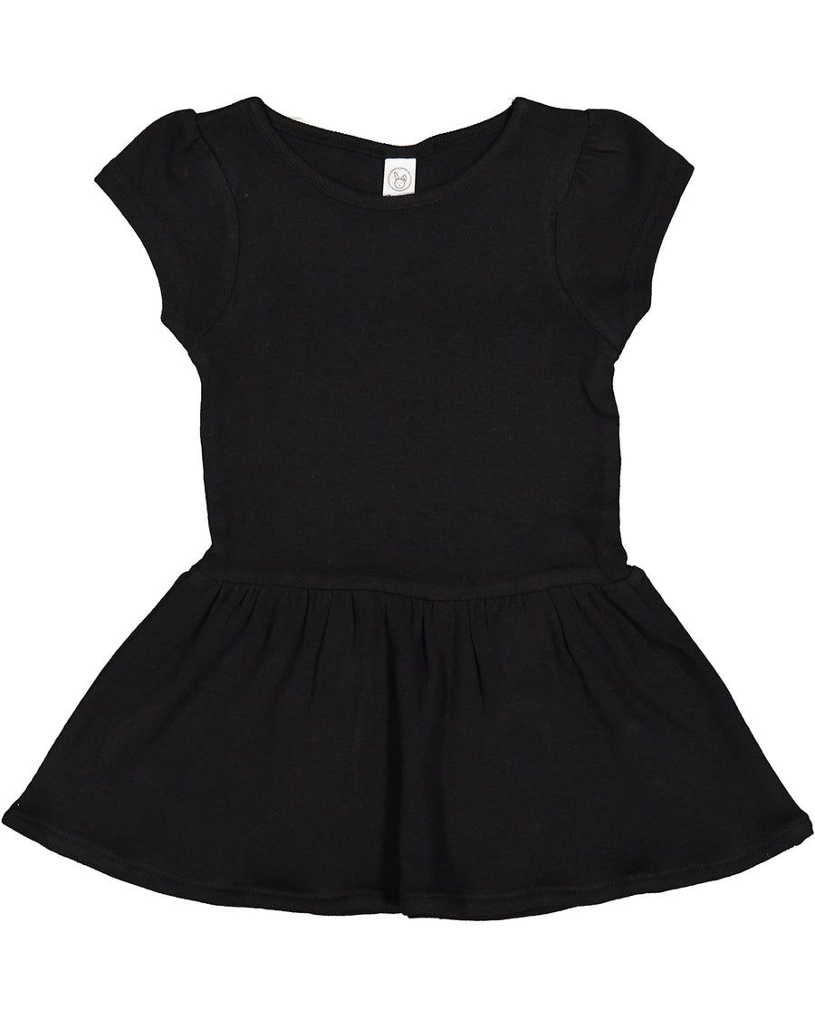 Infant Baby Rib Dress - Black