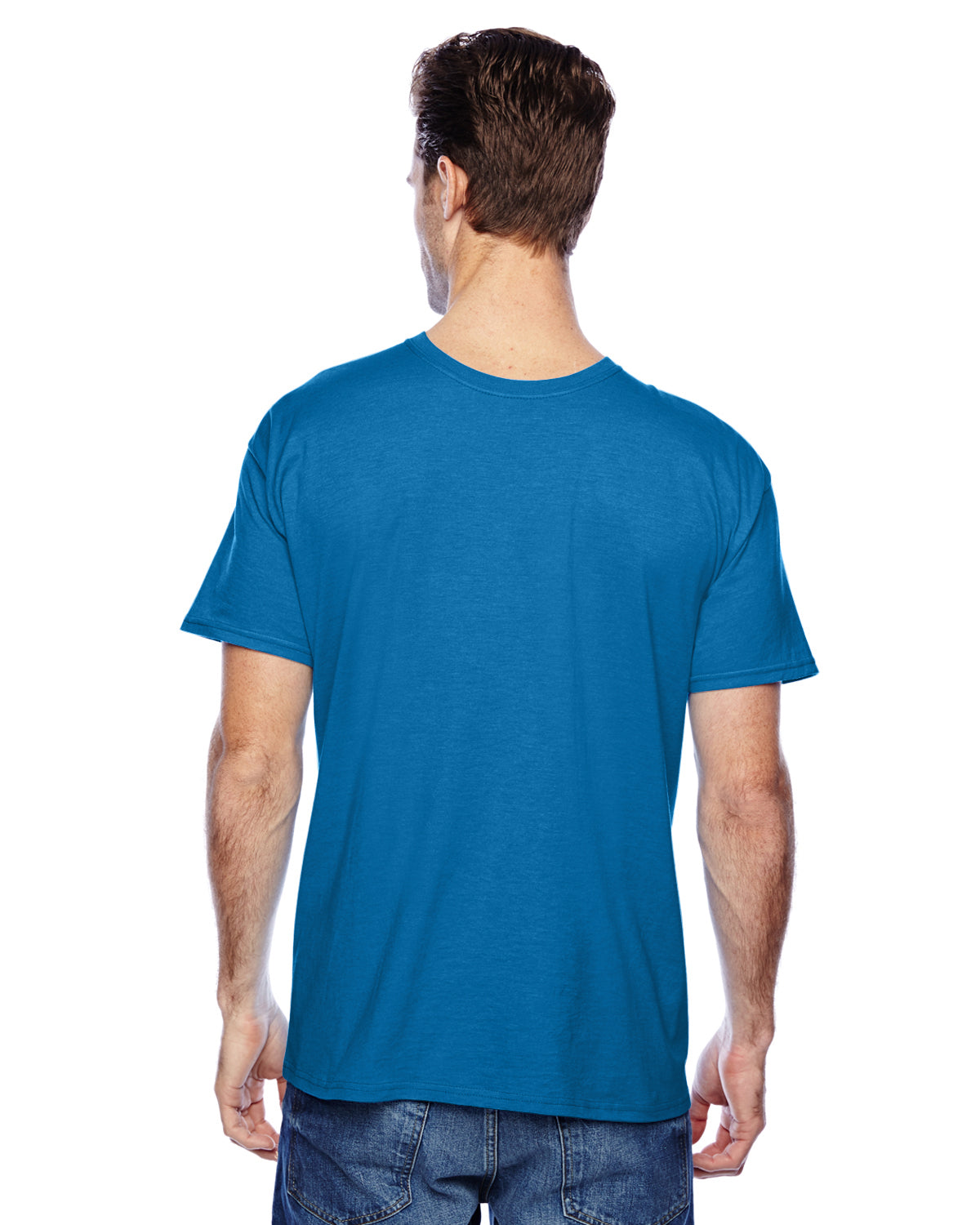 Unisex CVC X-Temp® Performance T-Shirt - Neon Blue Heather