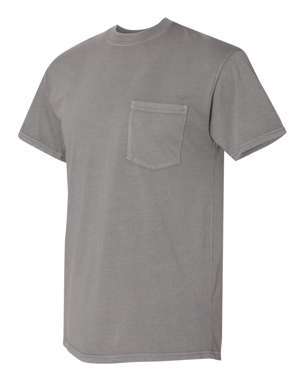 Unisex Inspired Dye Crew with Pocket - Lead
