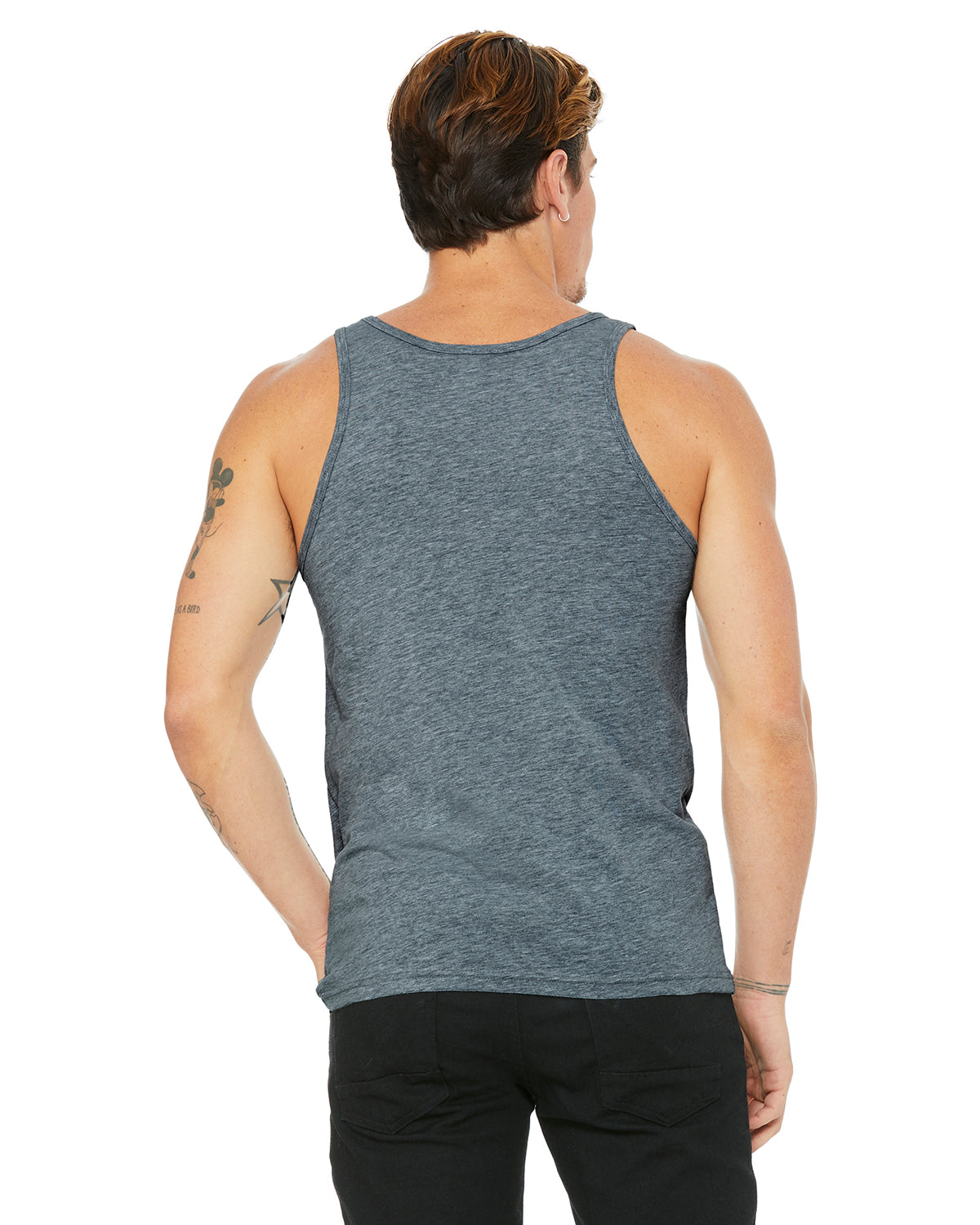 Unisex Heather CVC Tank - Heather Slate