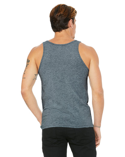 Unisex Heather CVC Tank - Heather Slate