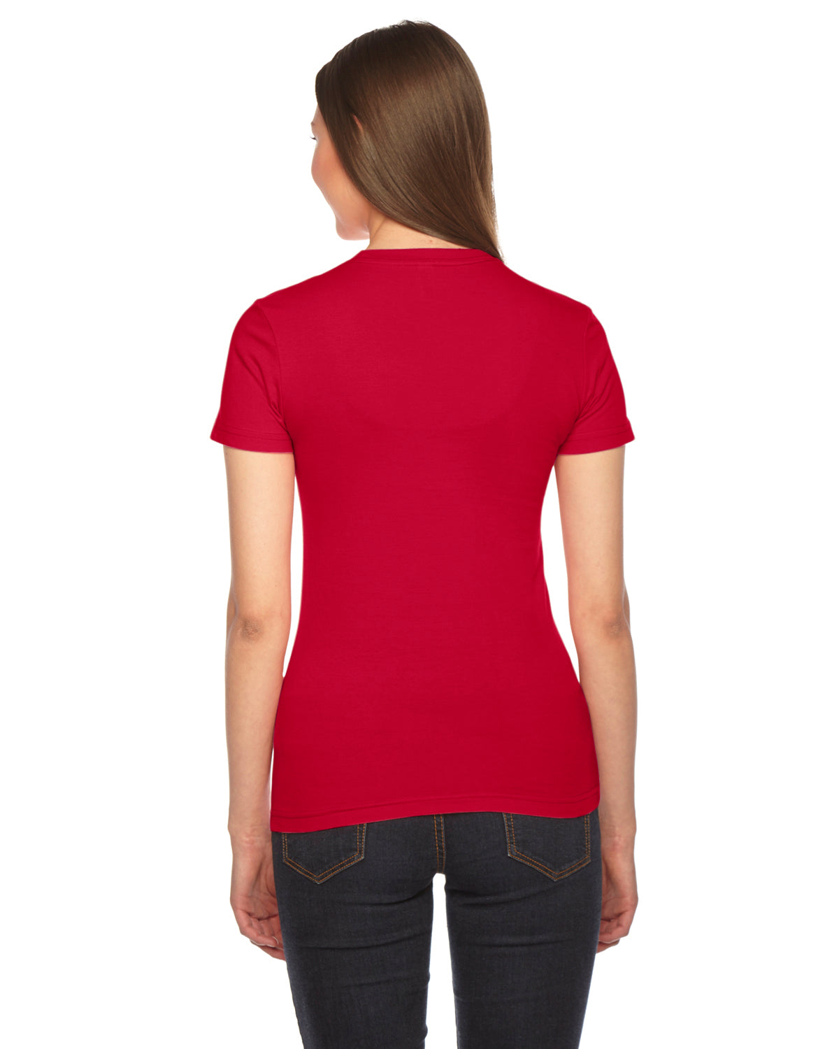 Women's Fine Jersey Short-Sleeve T-Shirt - Red
