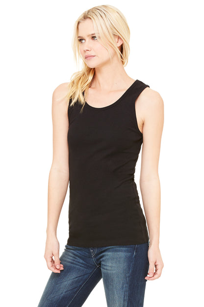 Women's Baby Rib Tank - Black