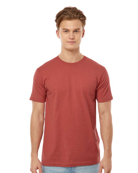 Unisex Fine Jersey Tee - Terracotta