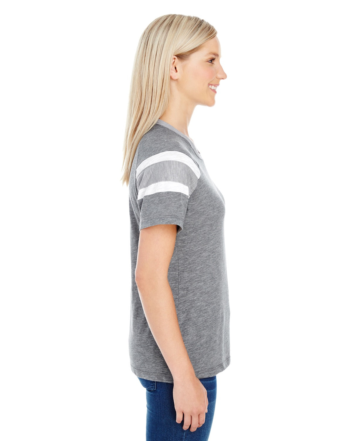 Women's Fanatic Short-Sleeve T-Shirt - Slt / Athletic Heather / White