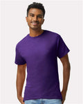 Gildan 2000 Purple — on model front